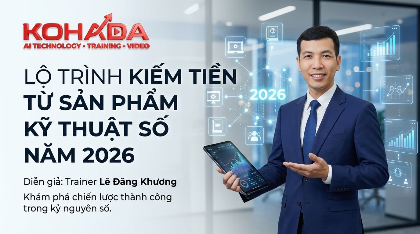 Lộ Trình Kiếm Tiền Từ Sản Phẩm Số 2026 — Trainer KiênTD